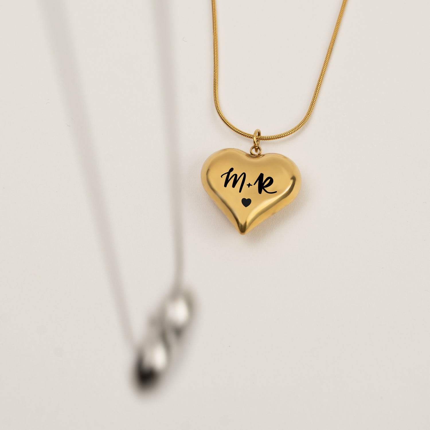 Collana cuore mio con incisione personalizzata