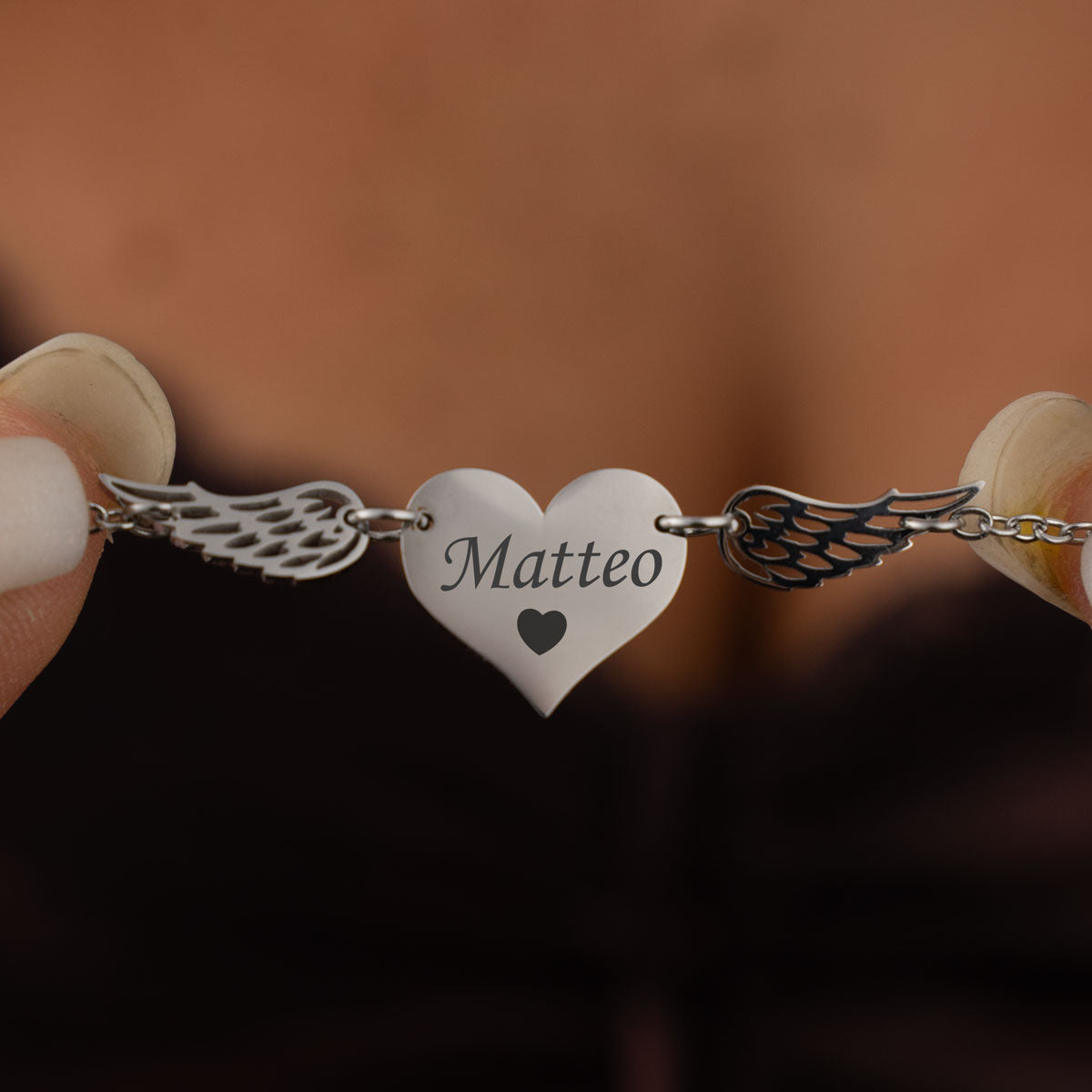 Bracciale Angelo Mio ✦ Incidi il nome del tuo Angelo