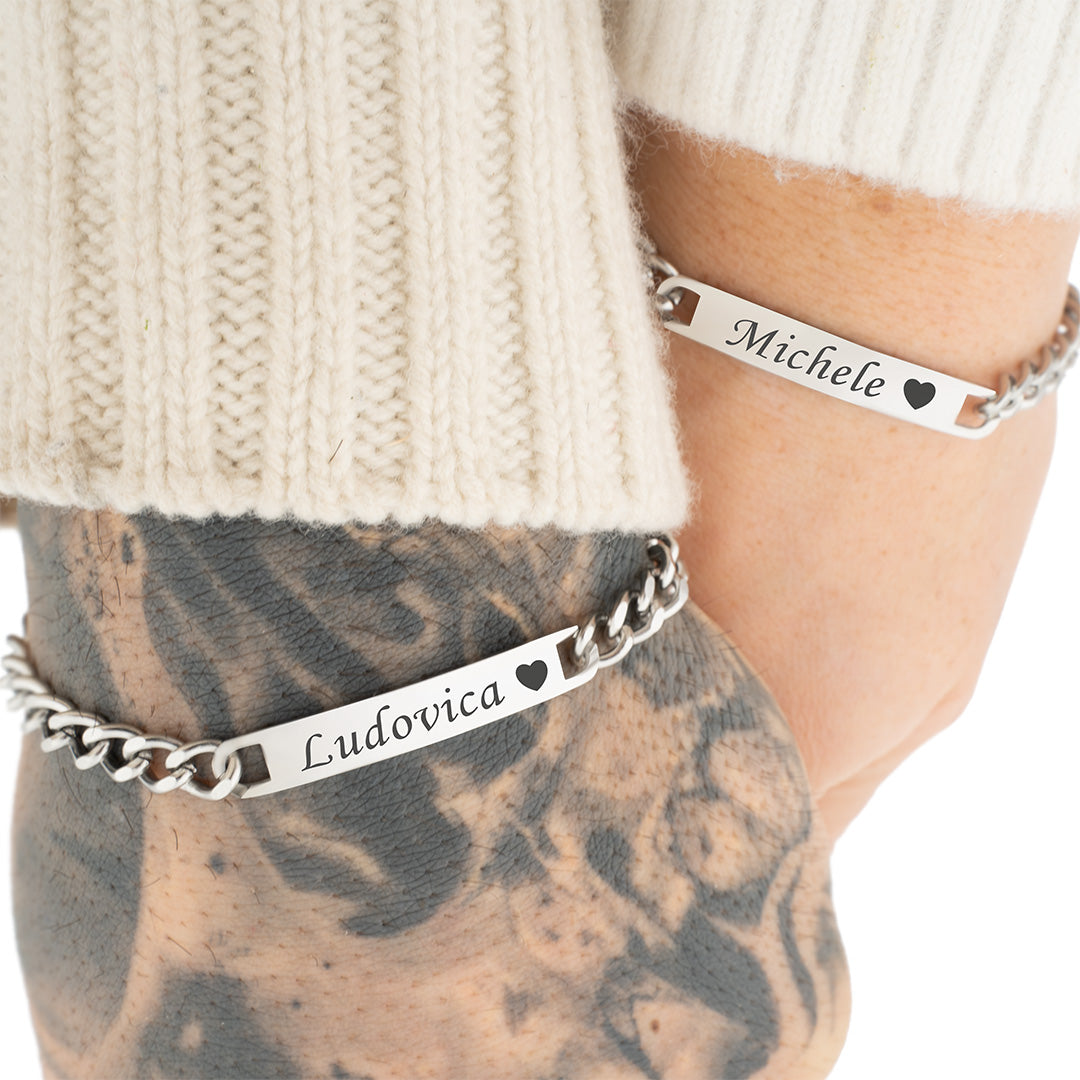 Coppia di Bracciali Amore Eterno Personalizzati con incisione