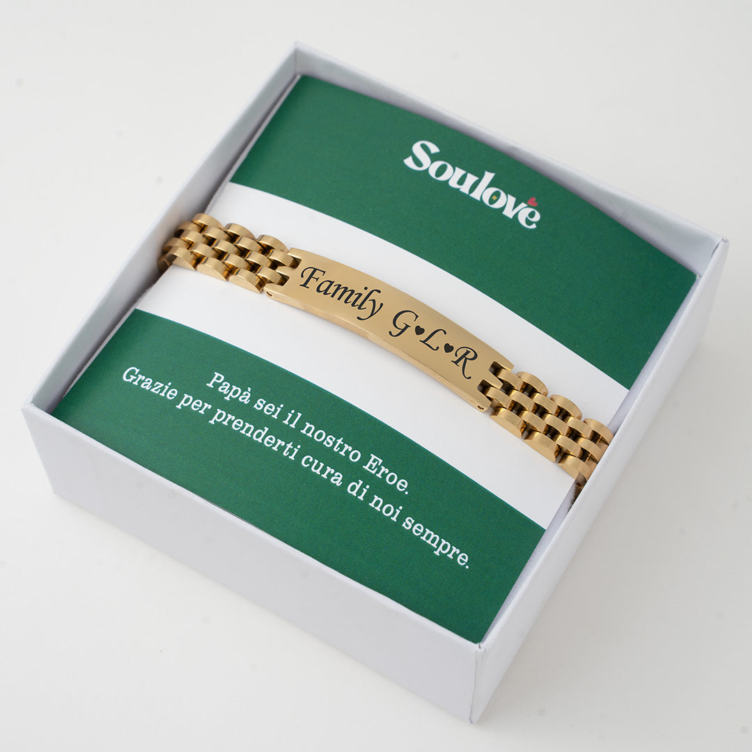 Bracciale Personalizzato con Maglia Orologio Giubileo Luxury