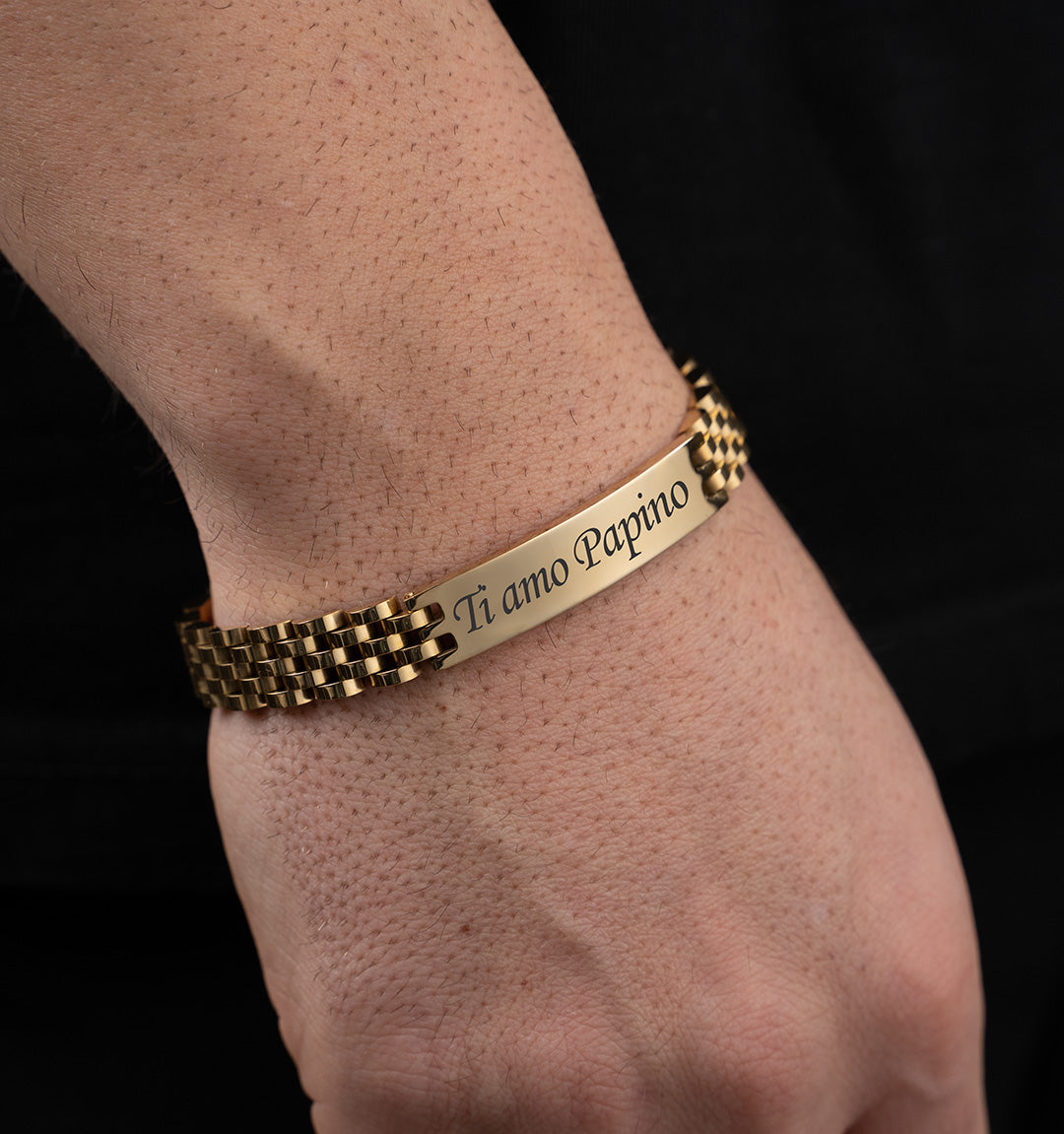 Bracciale Personalizzato con Maglia Orologio Giubileo Luxury