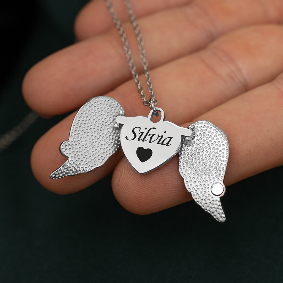 Collana Angelo con incisione Personalizzata ✦ Collana Eternal Angel