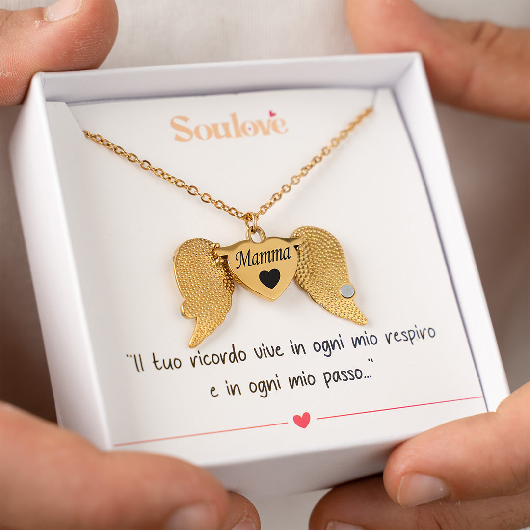Collana Angelo con incisione Personalizzata ✦ Collana Eternal Angel
