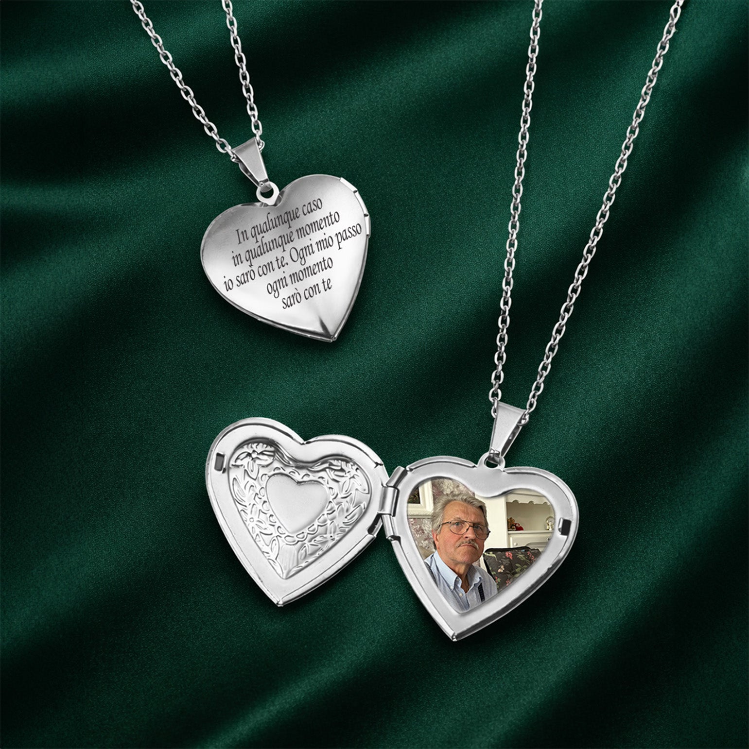 Collana Cuore Lucchetto ✦ Papà io sarò con Te