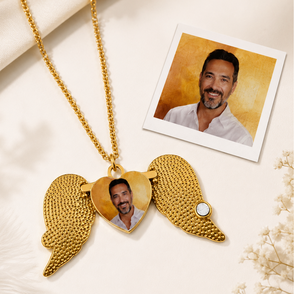 Collana Angelo con Foto e Incisione ✦ Collana Eternal