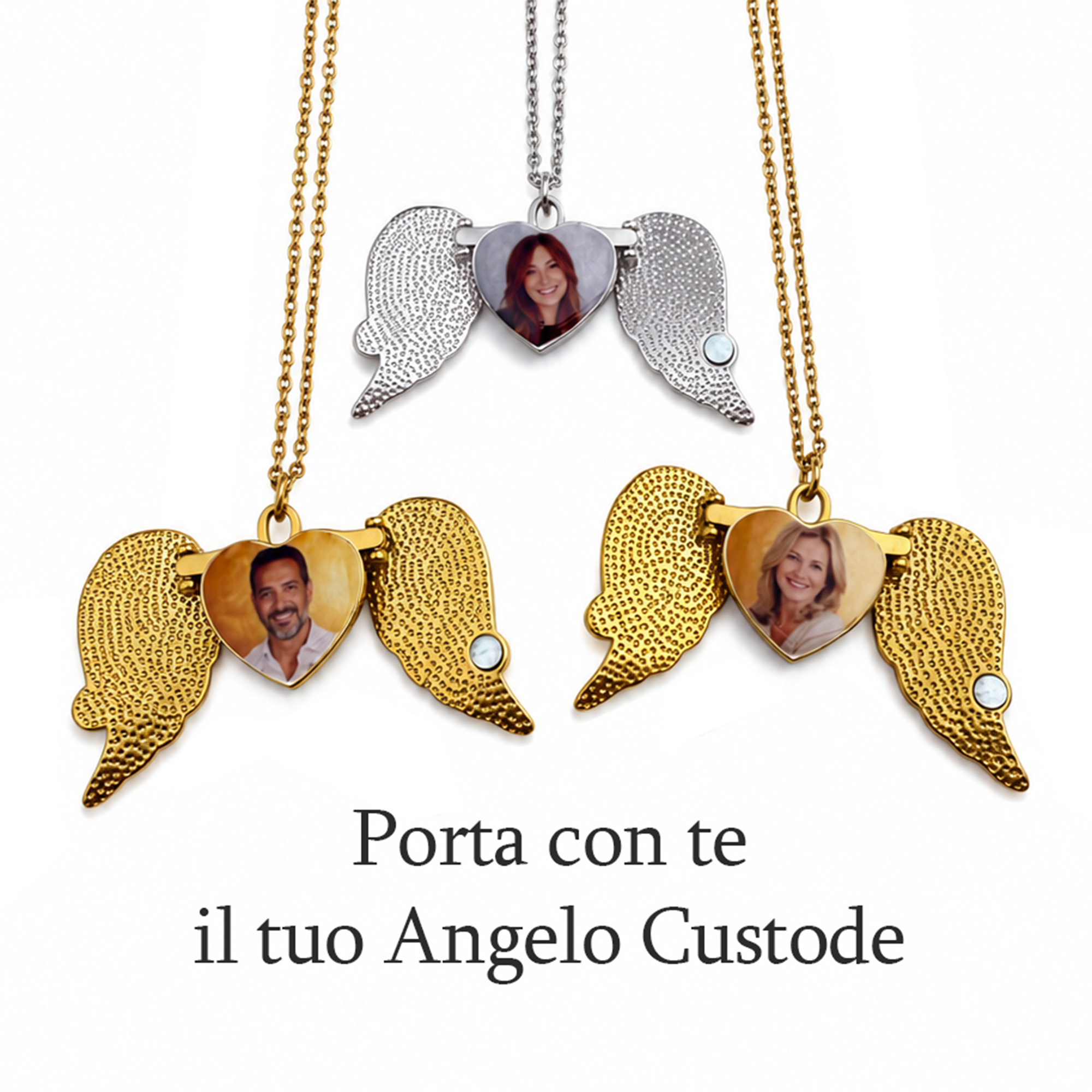 Collana Angelo con Foto e Incisione ✦ Collana Eternal