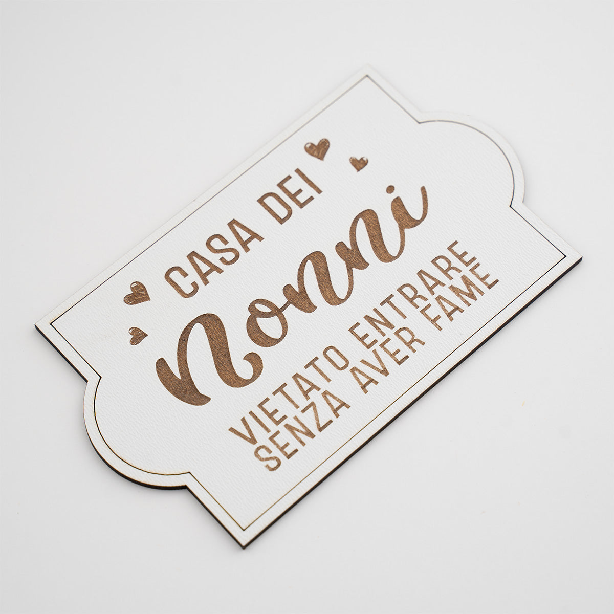 Fuoriporta per i Nonni con Frase Vietato entrare senza Aver Fame