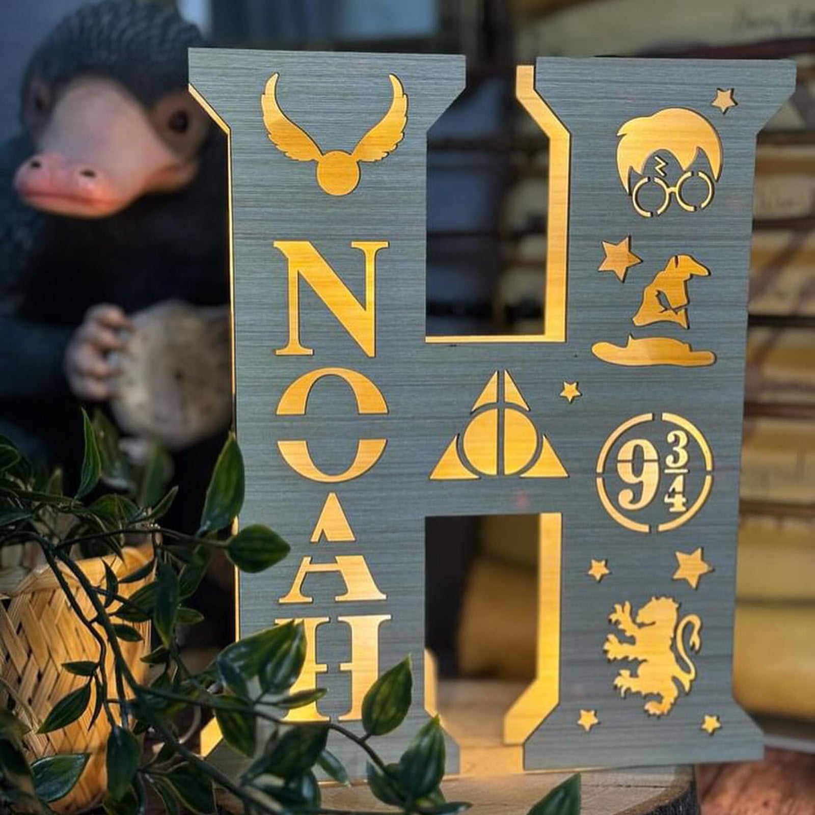 Lampada Harry Potter Lettera con Nome