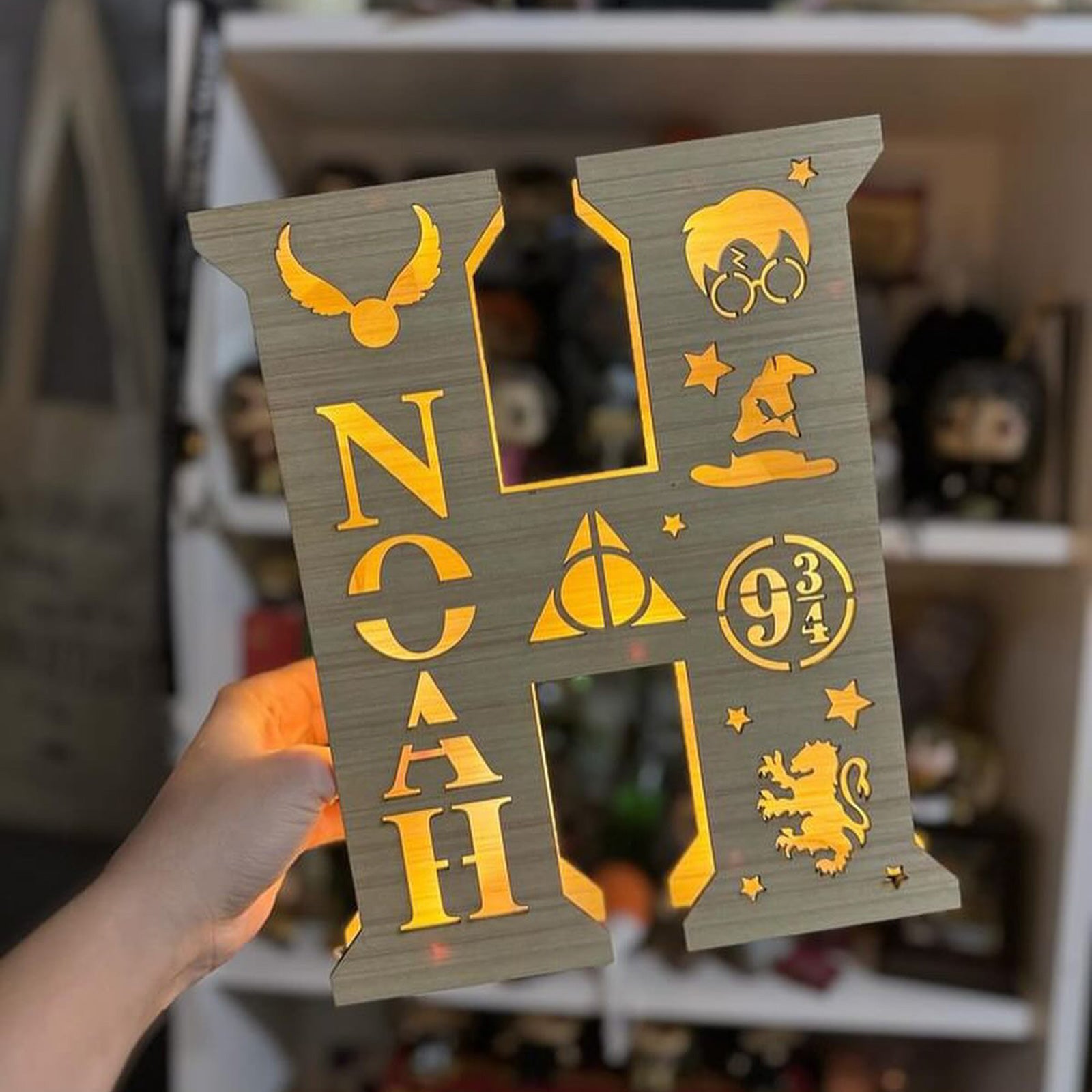 Lampada Harry Potter Lettera con Nome