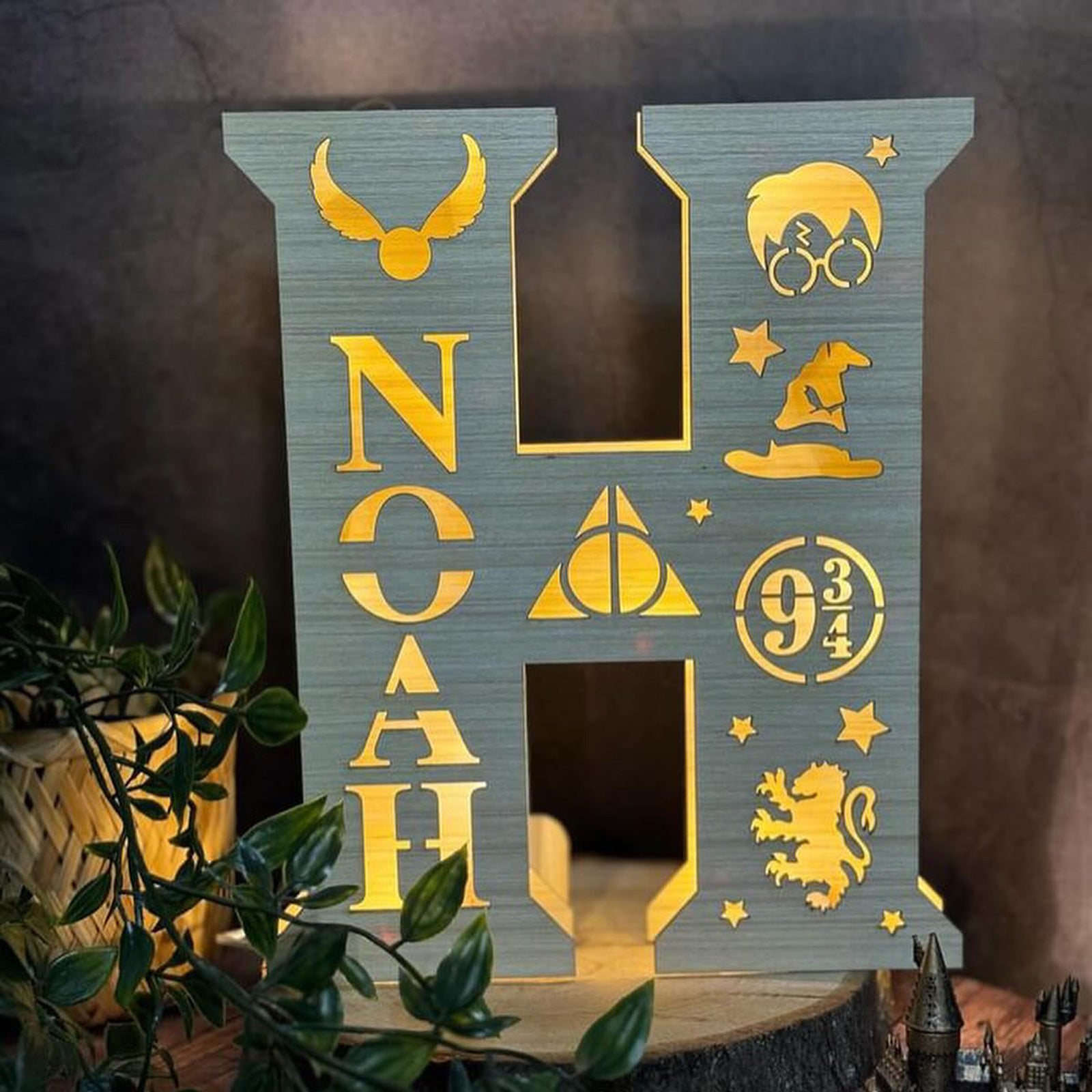 Lampada Harry Potter Lettera con Nome