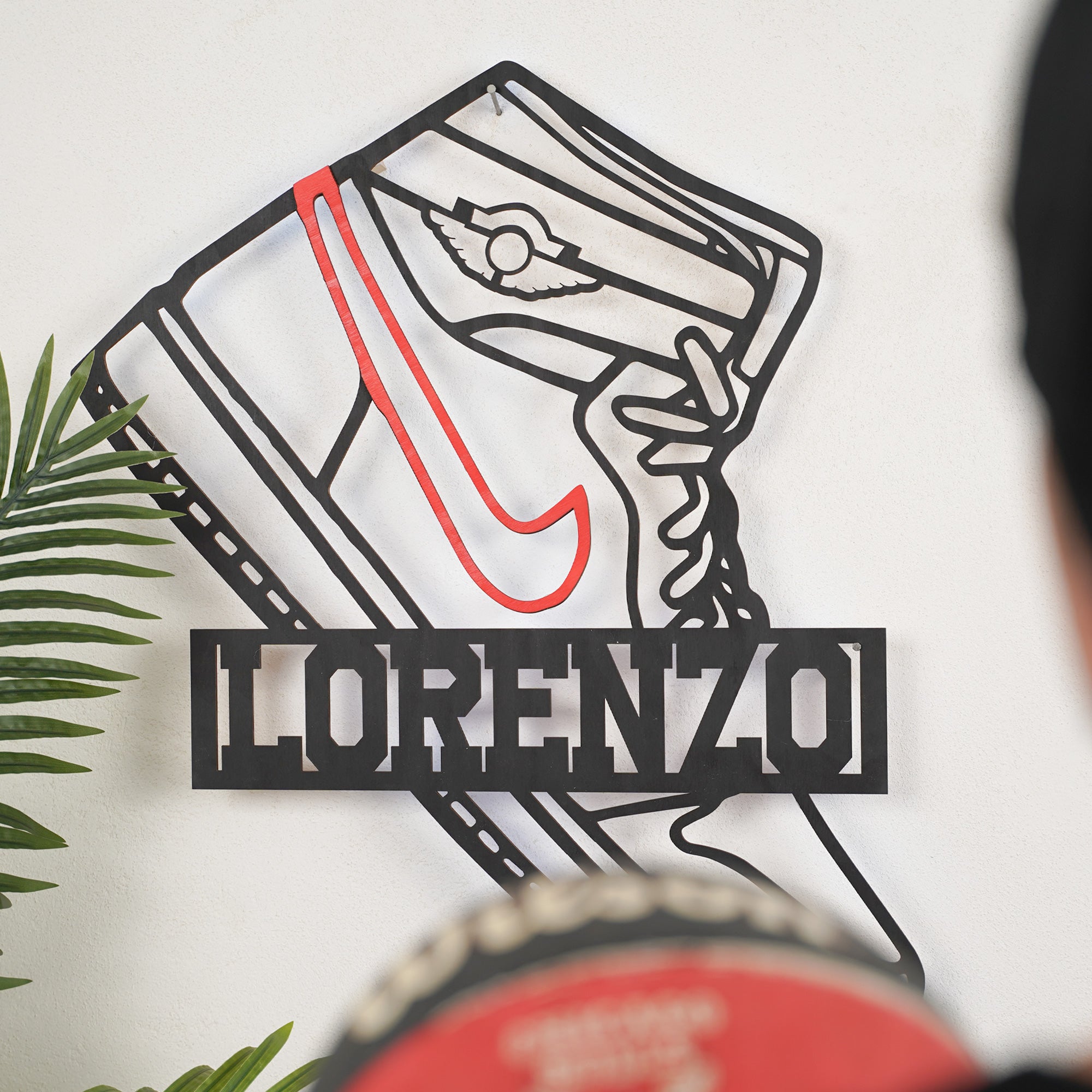 Jordan Decoro Personalizzato in Legno illuminato a Led