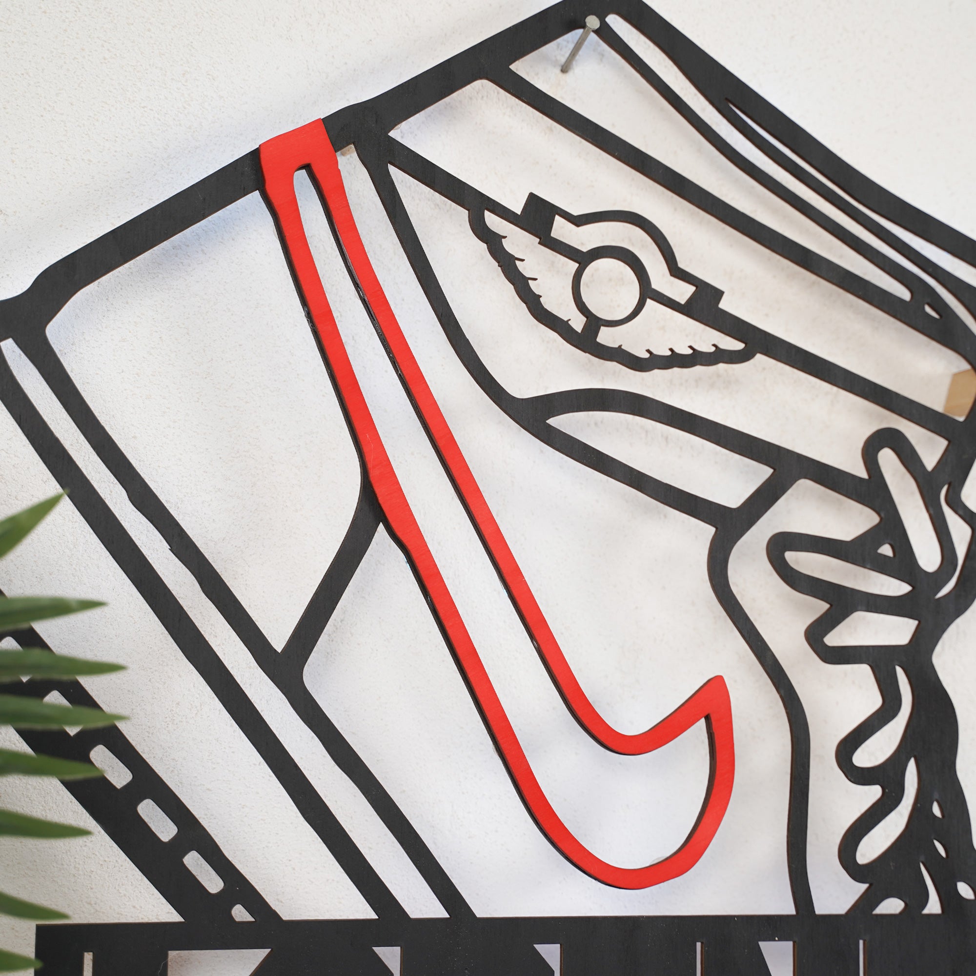 Jordan Decoro Personalizzato in Legno illuminato a Led