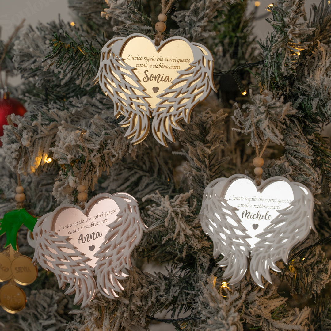 Angelo del mio Cuore ・Pallina di Natale Personalizzate