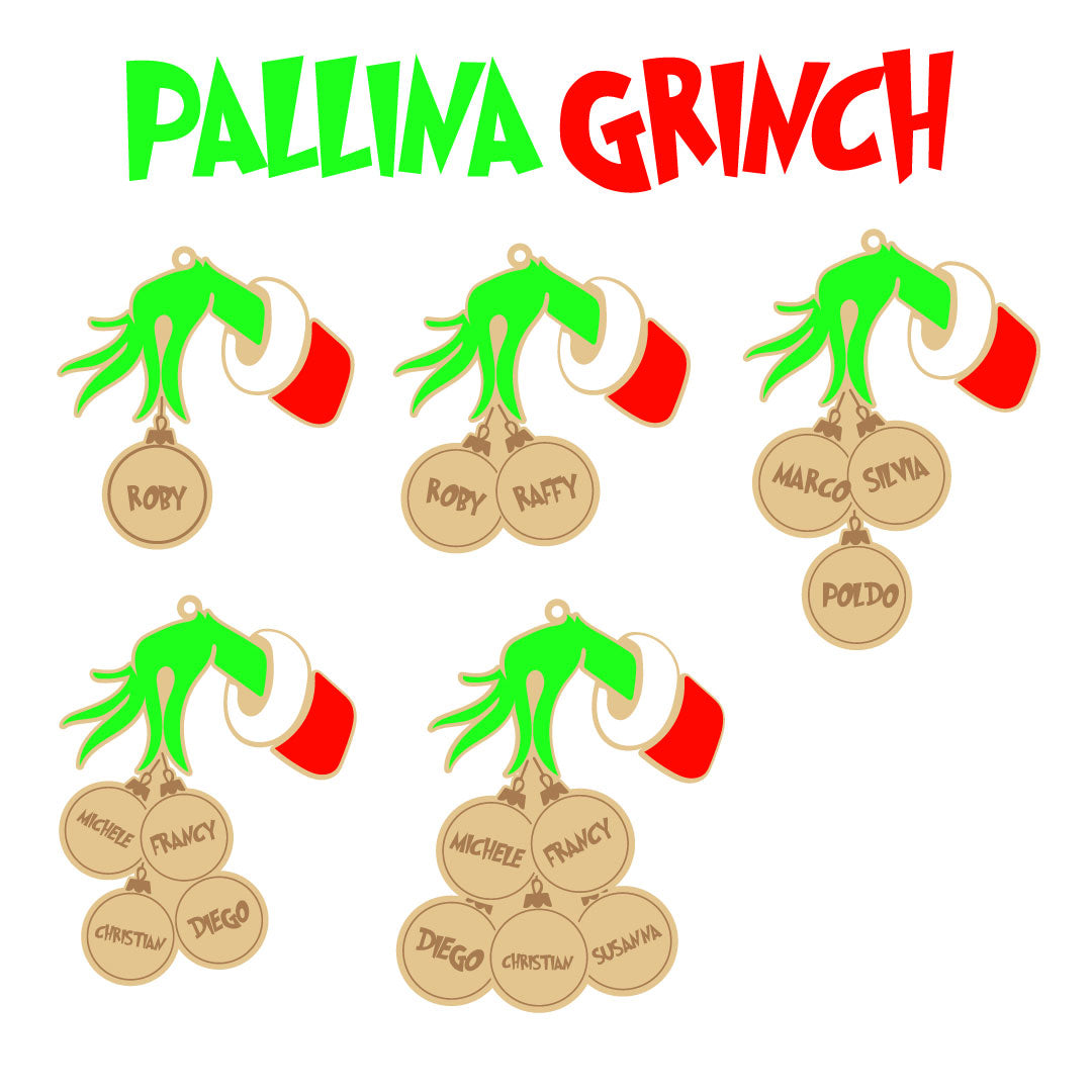 Il Grinch ・Pallina di Natale Personalizzata