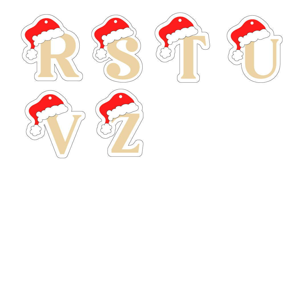 Lettera Natalizia con Cappello di Babbo Natale ・Pallina di Natale Personalizzata