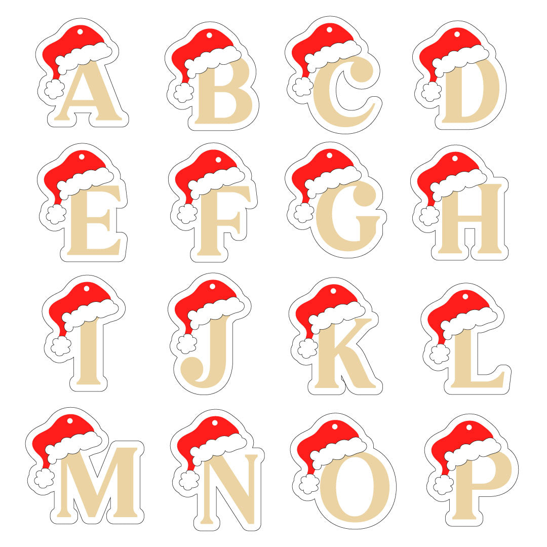 Lettera Natalizia con Cappello di Babbo Natale ・Pallina di Natale Personalizzata
