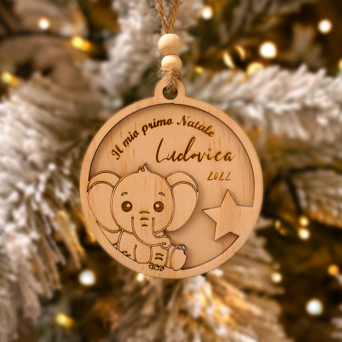 Elefantino Mio ・Palline di Natale Personalizzate