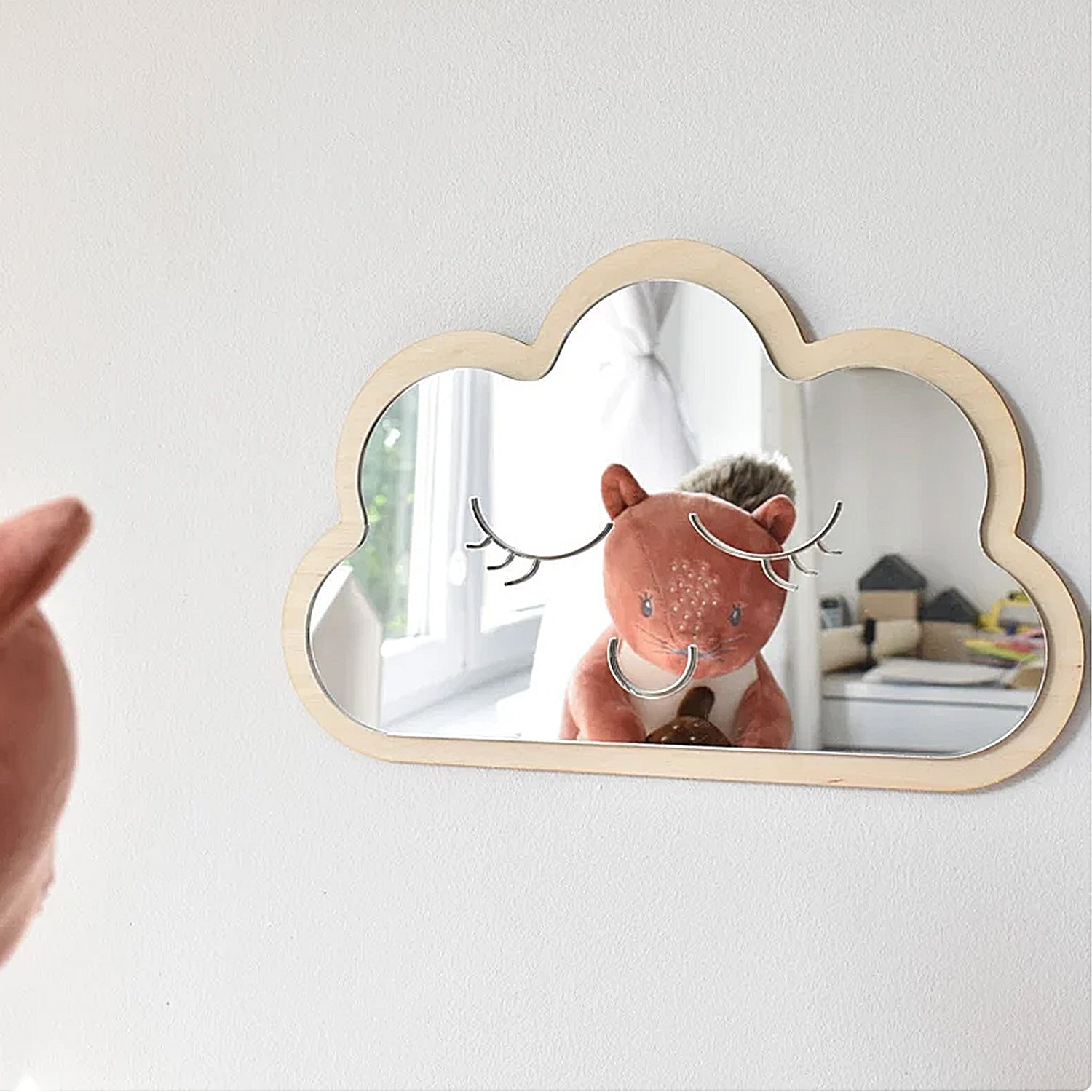 Specchio Nuvola specchio infrangibile legno decorazioni in legno per la  camera dei bambini specchio nuvola