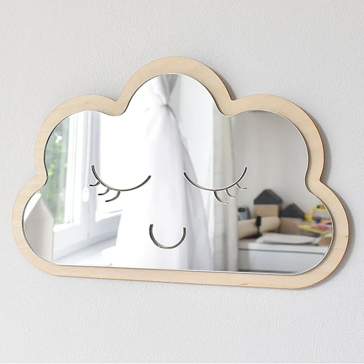 Specchio Decorativo a Forma di Nuvola