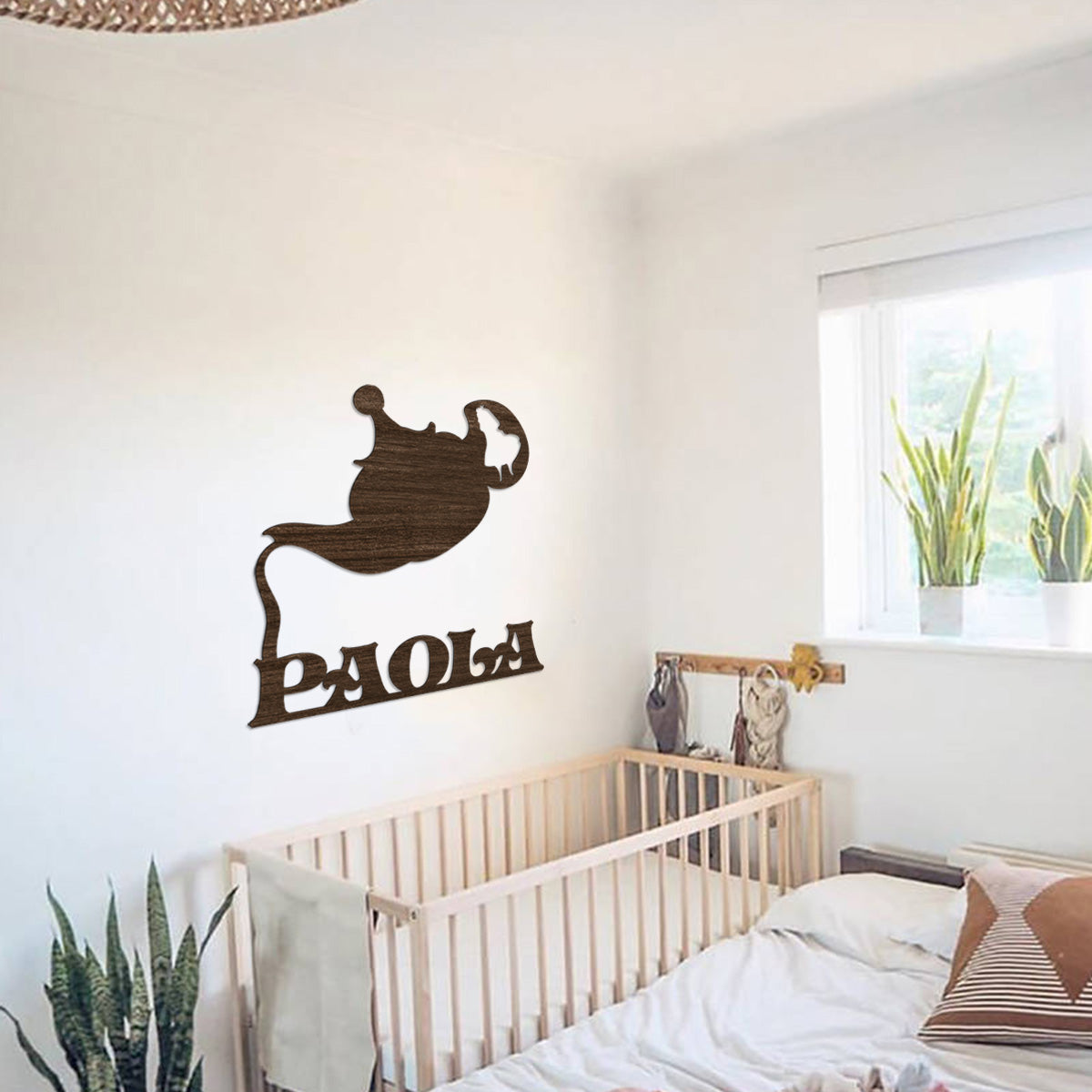 Decoro da parete Alice nel paese delle meraviglie Tazza con Nome