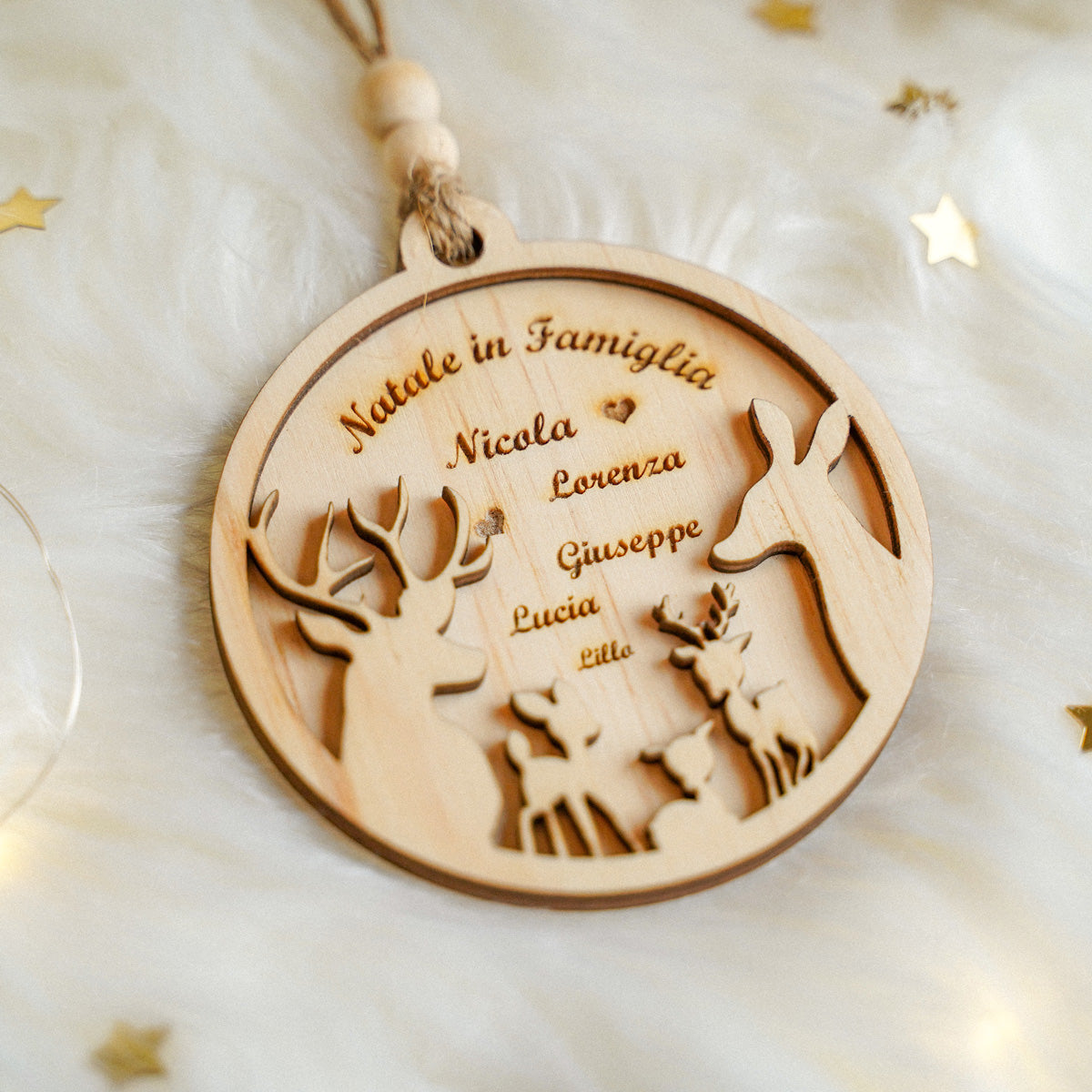 Set 3 Palline Di Natale Personalizzate Con Nome - Made In Italy, Artigianali, Regalo Ideale Per Famiglia - 2