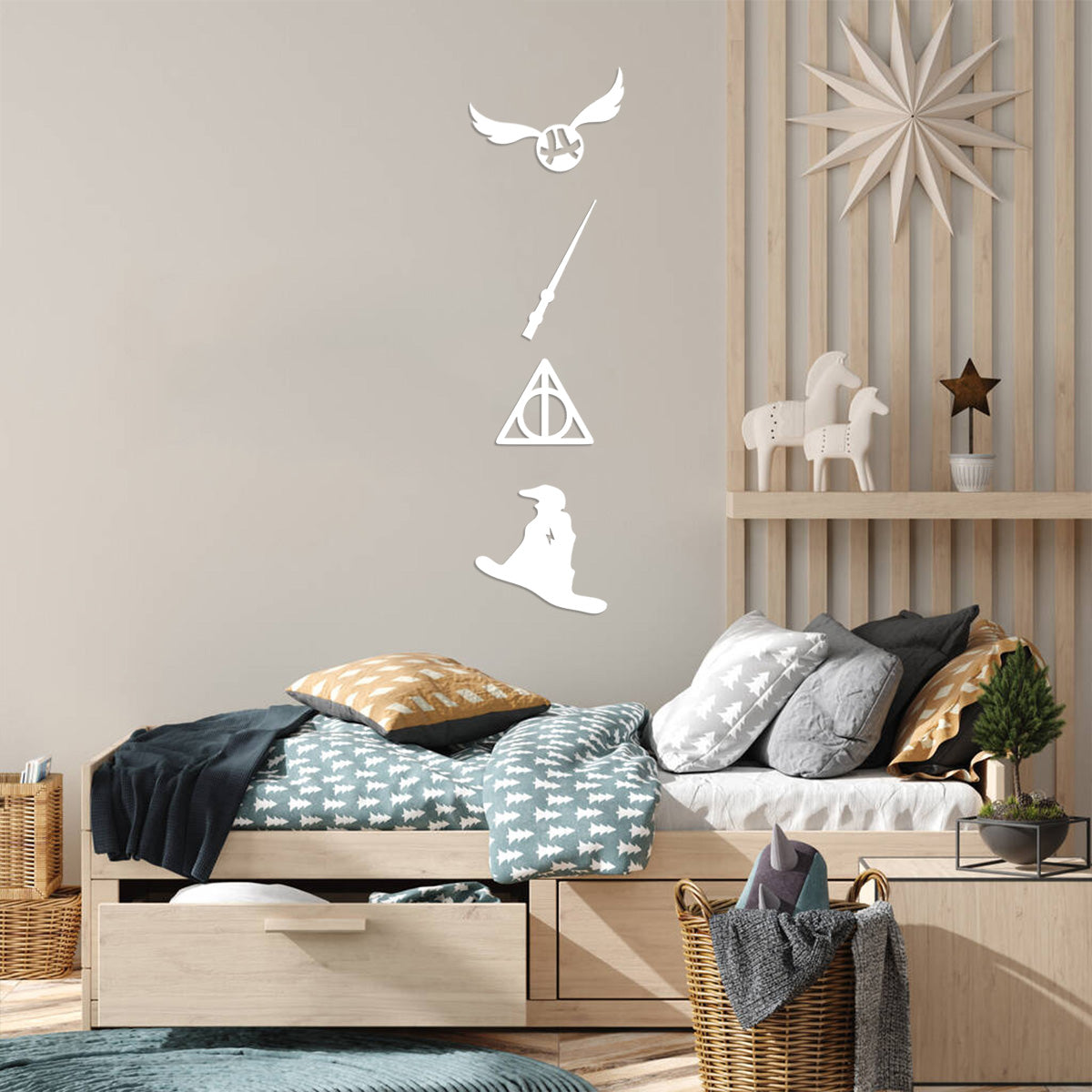 Decoro a patete Harry Potter Simboli Hogwarts