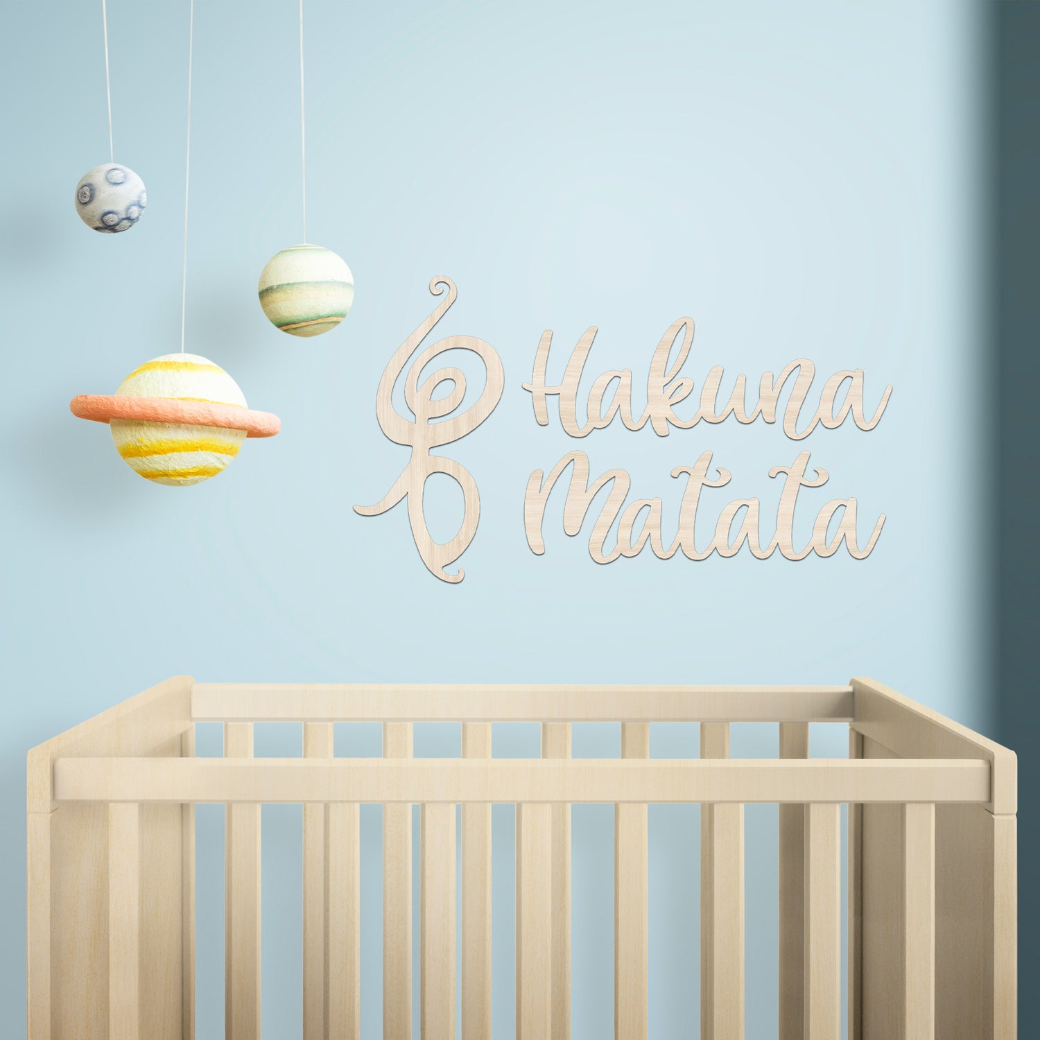 Hakuna Matata decoro a parete in legno