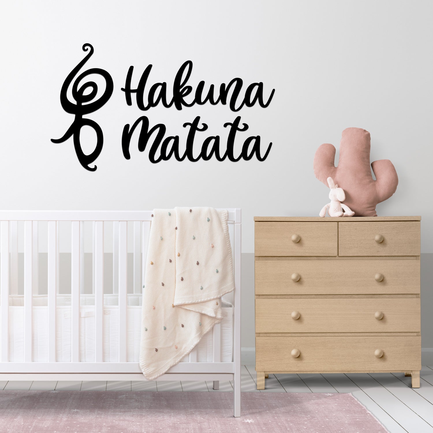 Hakuna Matata decoro a parete in legno