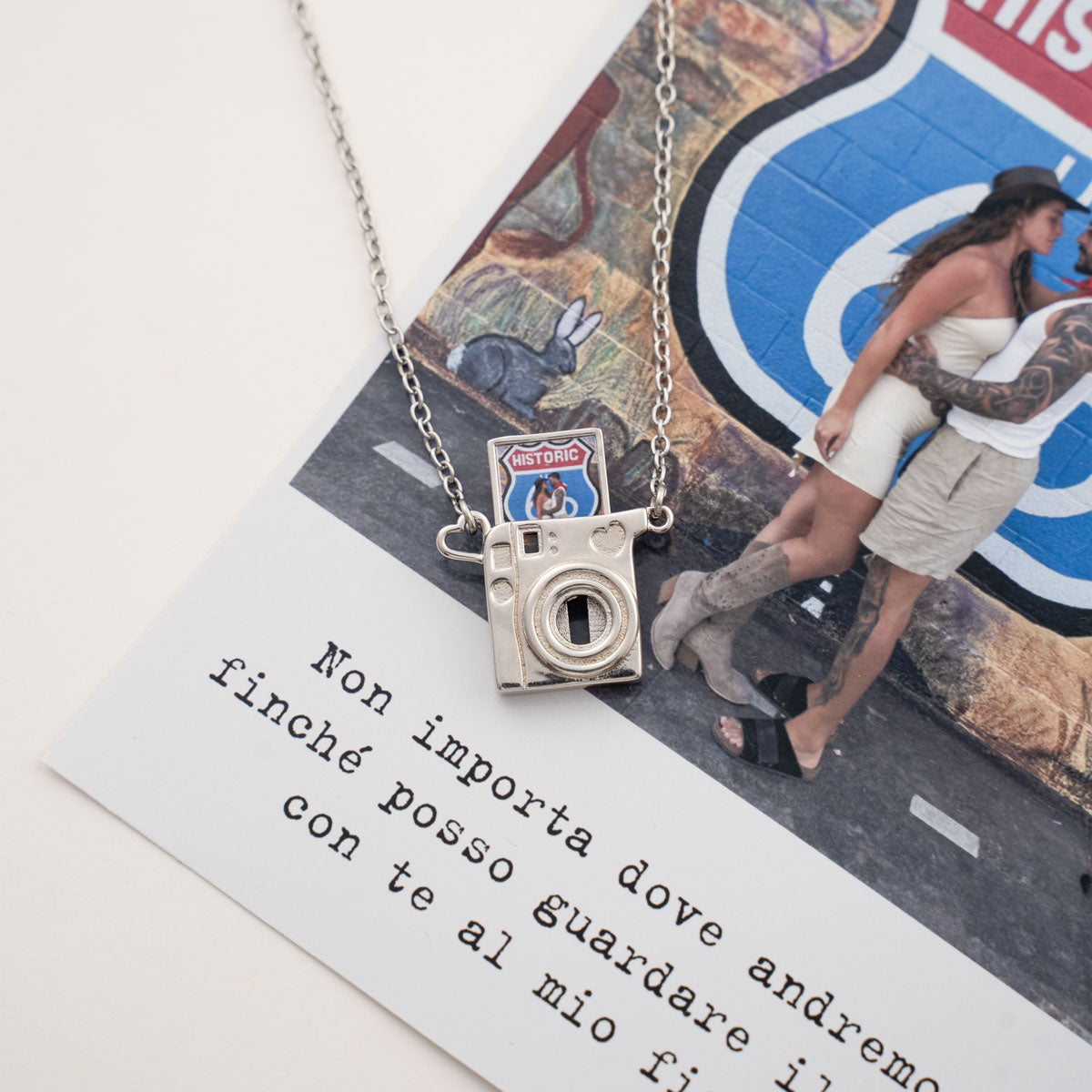 Collana Polaroid con foto Personalizzata
