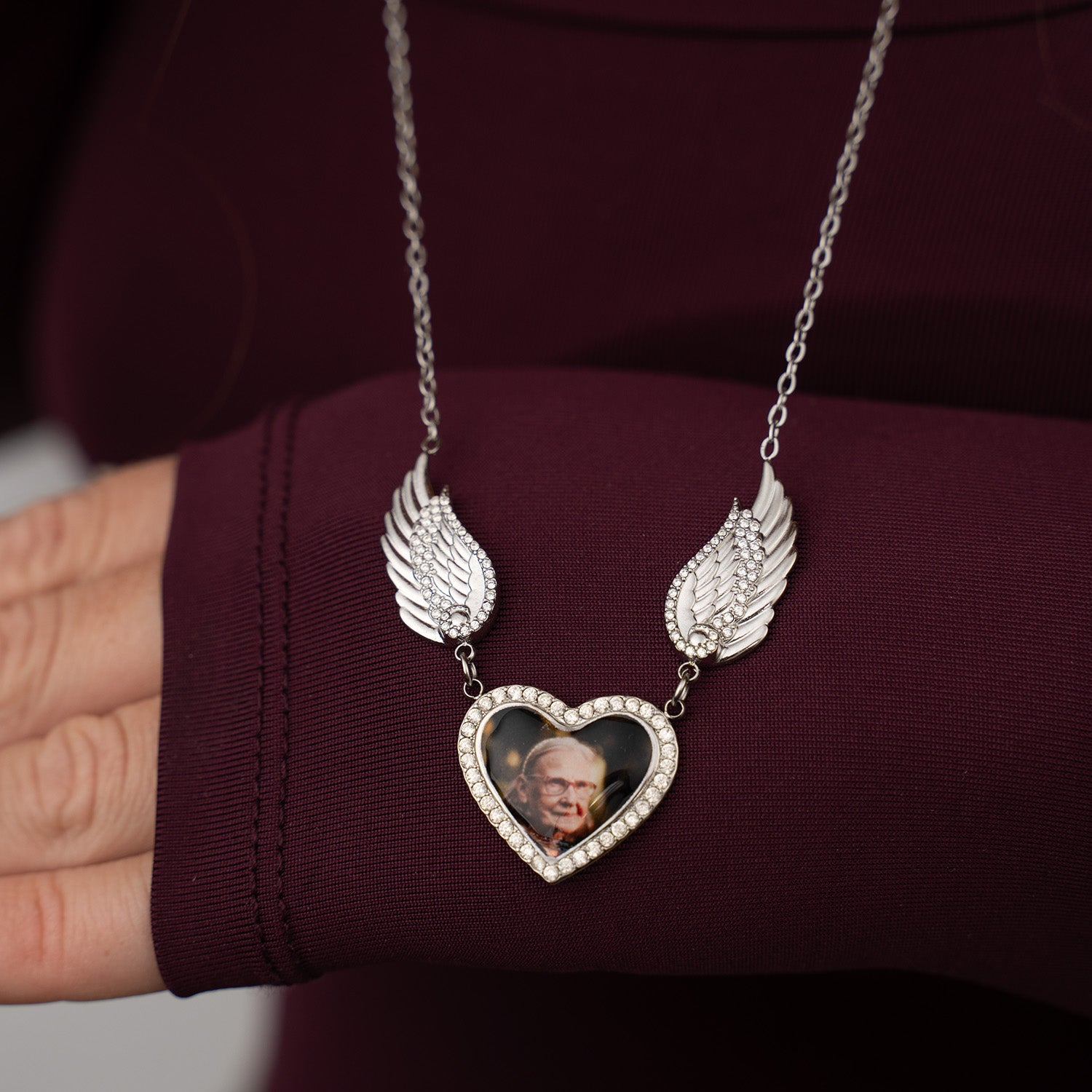 Collana Angelo Custode con Foto Personalizzata