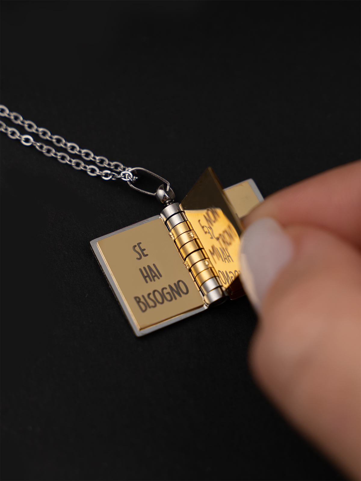 Collana Libro con Dedica ✦ Amo Te