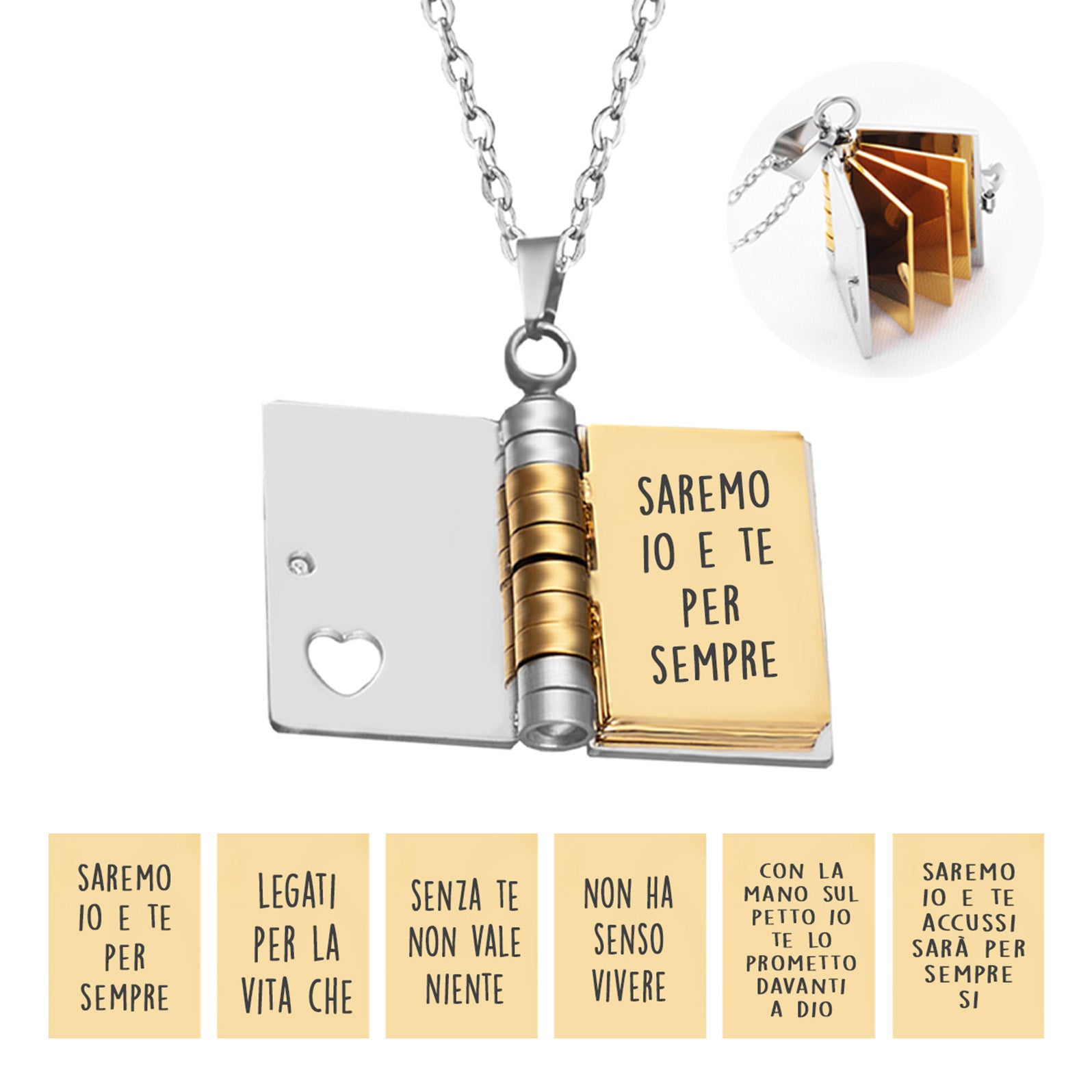 Collana Libro con Dedica ✦ Per Sempre Si