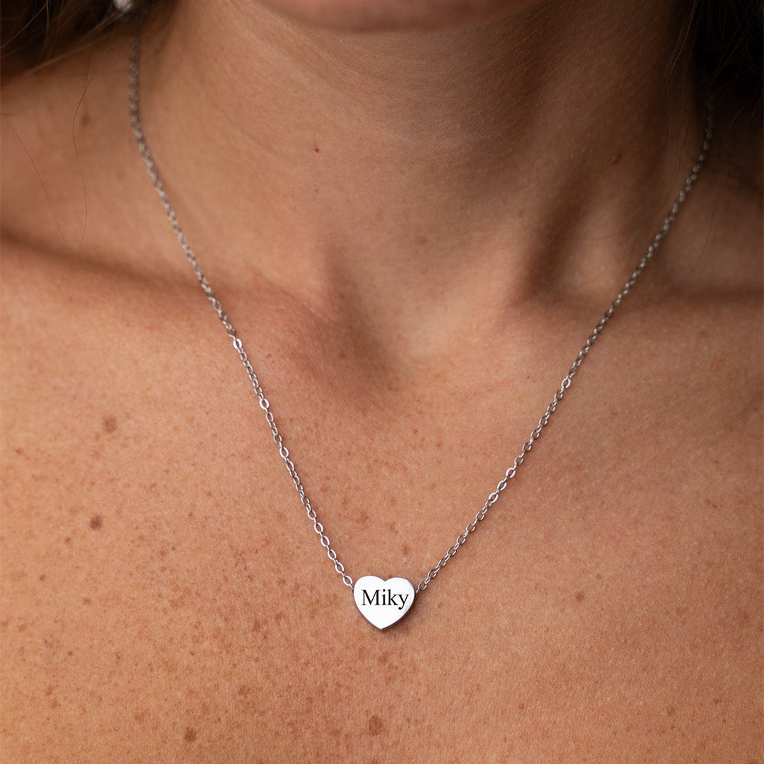 Trilogia Del Cuore ✦ Collana con 3 Cuoricini Pendenti Personalizzabili