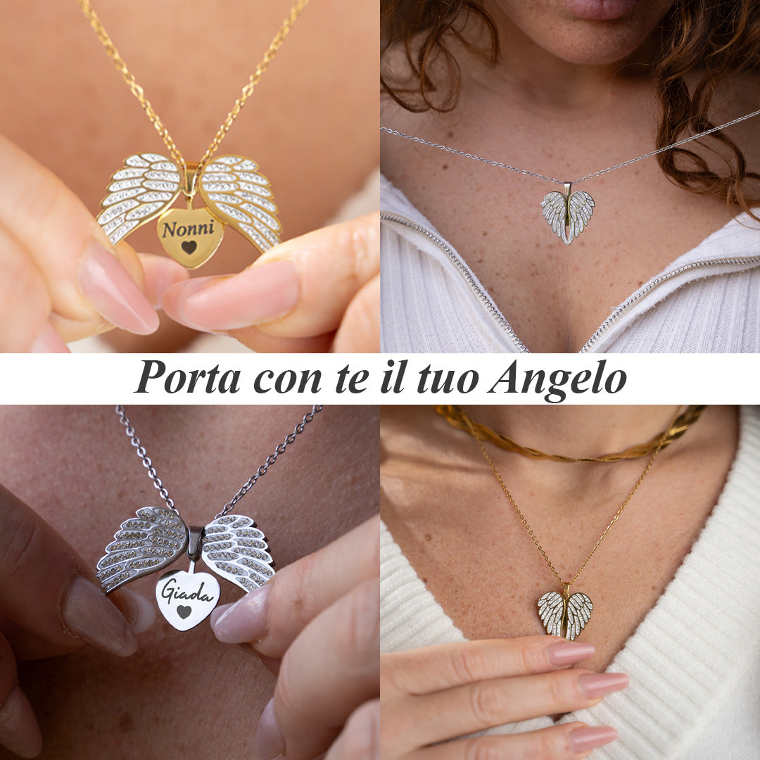 Collana Angelo mio l'originale ✦ Incidi il nome del tuo Angelo