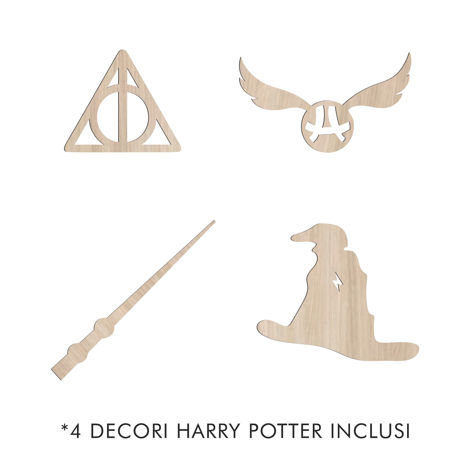 Decoro a patete Harry Potter Simboli Hogwarts